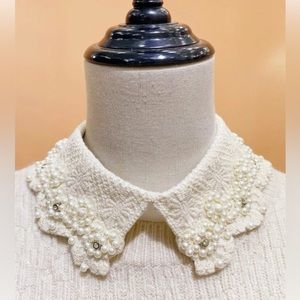 Faux pearl Dicky / faux collar BNIB